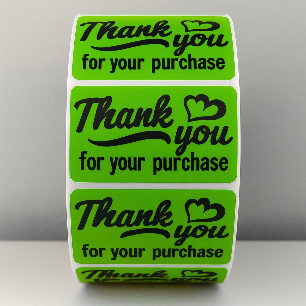 Thank You for Your Purchase Stickers – Small Business Packaging Labels 2" - Picture 3 of 10
